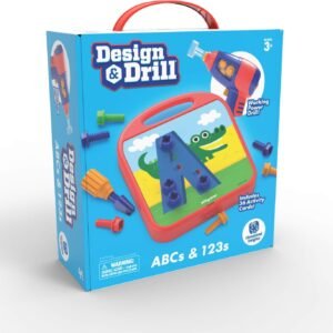 Educational Insights Design & Drill ABCs & 123s - Construction Toys & Toddler Tools, Kids Tool Set with Real Electric Drill Toy, Preschool Learning Activities, Building Kits and Gifts for Ages 3+ - Image 8