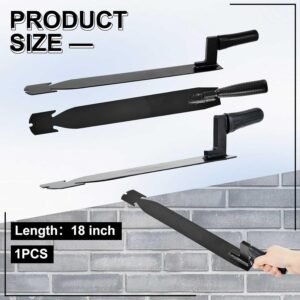 Shingle Slaters Ripper, Steel Roof Ripper Shingle Remover Slate Puller Rip Slate Slating Nail Remover for Slaters Roofers Roofing(Black,18 Inch) - Image 3