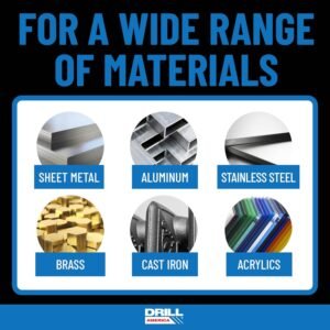 Drill America 29 Piece Cobalt Stepped Point Drill Bit Set in Round Case w/Gold Oxide Finish for Drilling Acrylic, Steel, Hard Metals, Sizes 1/16" to 1/2" x 64ths, GSC Series ZMGSC29J-PC - Image 8