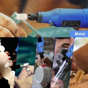 140 PCS Polishing Kit for Dremel, Abrasive Buffing Wheels Polishing Bits for Rotary Tool Accessories with 1/8 Inch Shank, Sanding Kit for Metal, Resin, Wood Watch, Jewelry, Aluminum and Brass with Box - Image 8