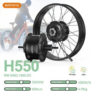 BAFANG 48V1000W Rear Hub Motor Kit - Snow Ebike Conversion Kit for 20"/26" Fat Tire Rear Wheel Bikes for Snow/Beach Bikes Electric Bike Conversion kit with Display & Battery (Optional) - Image 3