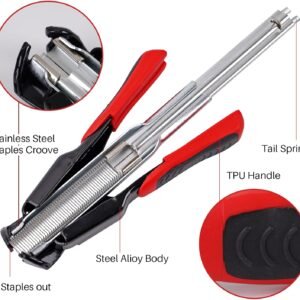 Hog Ring Pliers Kit Automatic with 2500pcs Nails for Chicken Wire Fencing Fastening Clamp Fencing Tool C Ring Stapler - Image 3