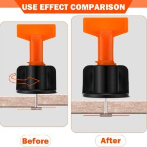 500pcs 1/16" Replacement Steel Needles Tile Leveling System 1.5mm Leveler Replaceable Pin Reusable Spare Steel Pin Tiling Construction Tools for Wall Floor Building - Image 4