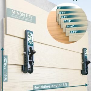 Upgraded Siding Installation Tools for 5/16-Inch, 3/8-Inch, 7/16-Inch Fiber Cement Lap Siding - Gauge With Adjustable Reveals, Polycarbonate Body, 2 Packs - Image 6