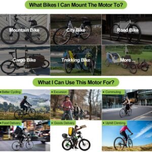 BAFANG 1000W Mid Drive Kit,BBS03 BBS-HD 52V Ebike Motor with Digital Display&46T Chainring,Mid Drive Electric Bike Conversion Kits with Battery(Optional) Fit 68-73MM BB Size Bikes - Image 9