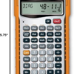 Calculated Industries 4065 Construction Master Pro Advanced Construction Math Feet-inch-Fraction Calculator for Contractors, Estimators, Builders, Framers, Remodelers, Renovators and Carpenters - Image 10