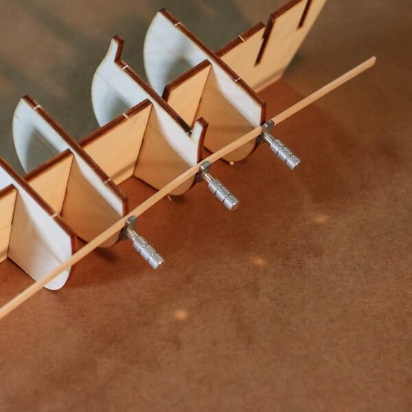 Micro-Mark All-Metal Ship Model Planking Clamps – Set of 10, 1-1/4'' x 1/4'' – Stepped Design for Tight Joints, Knurled Aluminum Grip, Fits Bulkheads as Thin as 1/8 7 71887nICGkL. AC SL1500