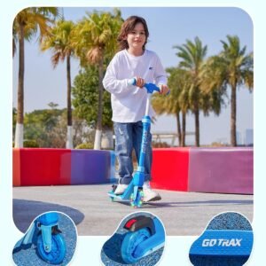Gotrax K03 Kick Scooter for Kids, 5" LED RGB Lighted Wheels, 4.6 Lbs Lightweight and One-Click Detachable Design, Height Adjustable Handlebars, Anti-Slip Deck and Max Load 110 Lbs for Boy&Girl Age 3+ - Image 5