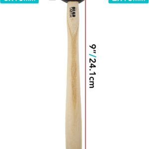 The Beadsmith Small Raising Hammer - 9 inches Wooden Handle, 65mm, 1.7oz Steel Head with Two Faces (2x13mm & 6x13mm) - Tool Used to Add Texture and Dimension to Metalwork - Image 5