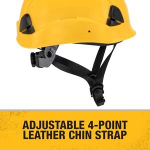 DEWALT DPG22V Yellow Type II Class C 4-Point Ratcheting Vented Safety Helmet - Image 5