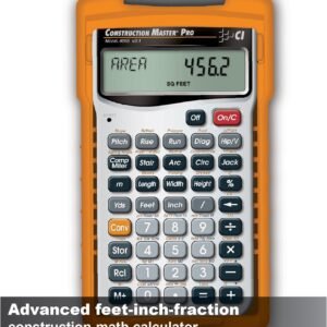 Calculated Industries 4065 Construction Master Pro Advanced Construction Math Feet-inch-Fraction Calculator for Contractors, Estimators, Builders, Framers, Remodelers, Renovators and Carpenters - Image 3