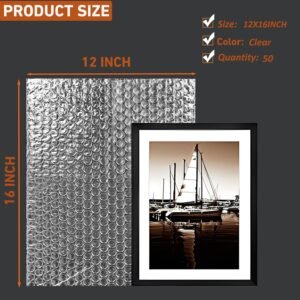 50Pcs Bubble Pouches Wrap Bag, 12''x16'' Double Wall Shockproof Bubble Bags, Clear Bubble Out Bags for Packing, Cushioning Bags for Moving, Shipping and Packing 11 50Pcs Bubble Pouches Wrap Bag, 12''x16'' Double Wall Shockproof Bubble Bags, Clear Bubble Out Bags for Packing, Cushioning Bags for Moving, Shipping and Packing - Image 3