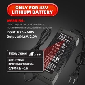 UL Certified 54.6V 2A Fast Electric Bike Charger for 48V Ebike Battery - Compatible with Lectric XP 2.0/3.0, Ecotric City/Beach, Evercross H5/H7 - Image 5