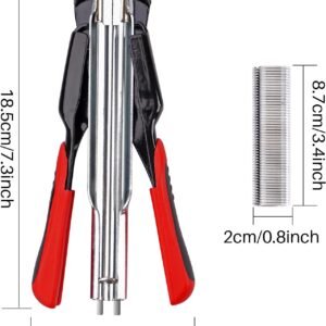 Hog Ring Pliers Kit Automatic with 2500pcs Nails for Chicken Wire Fencing Fastening Clamp Fencing Tool C Ring Stapler - Image 4