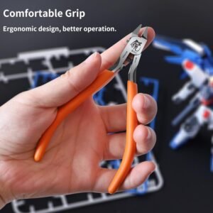 RUITOOL Model Nippers, Model Tools for Advancers to Repair and Fix Plastic Models, Ultra-thin Single Blade Model Nipper, Non-slip Grip 4.7 Inch Sprue Cutter for Plastic Model Building - Image 4