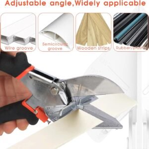 Miter Shears for Wood Trim, Adjustable 45°-135° Multi-Angle Handheld Tool, Multifunctional Trunking, Moulding Shears, Perfect for Mitre Cutting, Quarter Round, No Replacement Blade | LFXP3101S - Image 6
