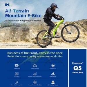 Q5 All-Terrain Electric Bike – 650W Powerful Motor, 100KM Long Range, 27.5" Durable Tires, Shimano 9-Speed Gears, Removable Lithium Battery, 3 Riding Modes, Ideal for Off-Road & Daily Commuting - Image 3