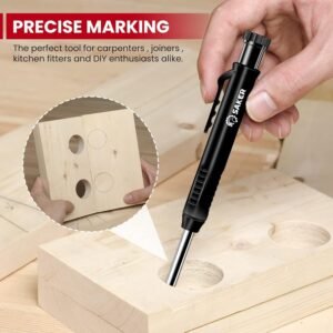 Saker Contour Gauge Profile Tool-Unlimited Connection Precisely Copy Irregular Shape Duplicator (2 Pieces) Deep Hole Pencil- Construction Pencil- DIY Woodworking Combination Pack - Image 6