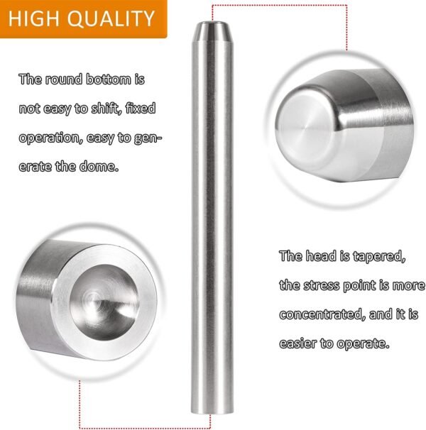 Blacksmith Tools Blacksmithing Forging Tools Blacksmith Rivet Doming Tools Heading & Bottom for Making Rivet Doming Fits Factory Sized 1/4" Shaft and 1/2" Head 5 71Lqd6FOjVL. AC SL1500