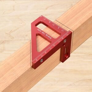 Aleric Imperial 3D Multi Angle Measuring Ruler, High Precision 45/90 Degree Woodworking Tools Aluminum Alloy Miter Triangle Ruler Measuring Tools for Engineer Carpenters - Image 4