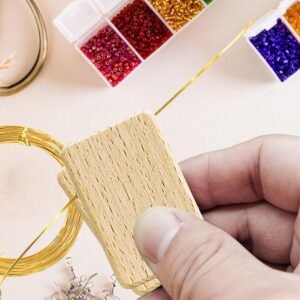 WINUSD Cloisonne Wire 20m Gold & Silver (1x0.3mm) | Jewelry Making Tools Kit with 2 Wire Straightening Boards for DIY Metalwork, Home Decor, Crafting Gifts, Artisan Supplies & Beginners/Professionals 12 WINUSD Cloisonne Wire 20m Gold & Silver (1x0.3mm) | Jewelry Making Tools Kit with 2 Wire Straightening Boards for DIY Metalwork, Home Decor, Crafting Gifts, Artisan Supplies & Beginners/Professionals - Image 4