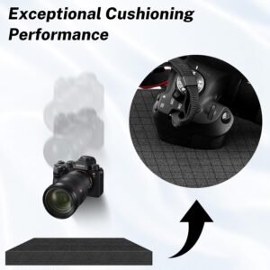 Polyurethane Foam Padding, 16 x 12 x 3 Inch Black Perforated Pick and Pluck Foam Sheets for Tool Box, Camera, Crafts and Storage 14 Polyurethane Foam Padding, 16 x 12 x 3 Inch Black Perforated Pick and Pluck Foam Sheets for Tool Box, Camera, Crafts and Storage - Image 6