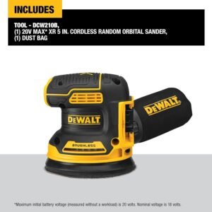 DEWALT 20V MAX Orbital Sander, Tool Only (DCW210B) - Image 4