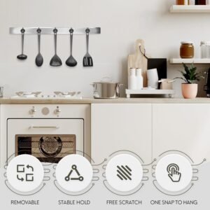 Neosmuk Magnetic Hooks,30lb+ Heavy Duty Earth Magnets with Hook for Refrigerator, Extra Strong Cruise Hook for Hanging, Magnetic Hanger for Cabins, Grill (Gunblack, 10 Pack) - Image 4