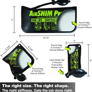 Calculated Industries 1134 AirShim Inflatable Pry Bars and Leveling Tools 3-pc Value Pack – Original AirShim, AirShim Pro XL, and AirShim Slim | Contractor-Grade Alignment Pump Wedges | Set of 3 - Image 5
