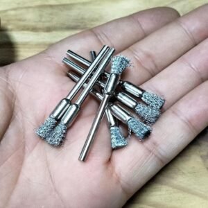 50 Pcs Pen Shape Wire Brush Set 1/8'' Shank Stainless Steel Wire Brushes End Brush for Rotary Tools - Image 5