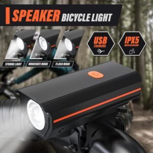 Rechargeable Bike Lights, Ultra Bright Bike Lights for Night Riding, Road Mountain Bike Accessories for Kids Adults - Headlight with Tail Light - Image 3