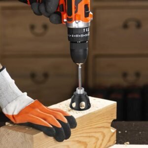 90 Degree Angle Drill Hole Guide Straight Hole Drilling Positioner Drill Bit Jig Self Centering Doweling Jig Aluminum Alloy Vertical Drill Guide with 3-10 mm Drill Bushings for Carpentry Tool - Image 7