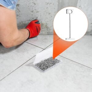 500pcs 1/16" Replacement Steel Needles Tile Leveling System 1.5mm Leveler Replaceable Pin Reusable Spare Steel Pin Tiling Construction Tools for Wall Floor Building - Image 8