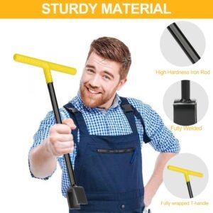 Water Meter Key 17 Inch & 4-Way Utility Keys, Steel T-Handle, Water Meter Shut Off Tool for Curb Main Shut Off Valve - Image 6