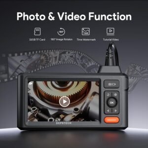DEPSTECH Inspection Endoscope Camera with Lights: 1080P Triple Lens Snake Camera with 5" Screen and 16.5FT Flexible Cable, Waterproof Industrial Borescope Tool for Auto, Wall, Sewer, Pipe, Mechanics - Image 7