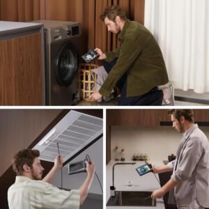 DEPSTECH Inspection Endoscope Camera with Lights: 1080P Triple Lens Snake Camera with 5" Screen and 16.5FT Flexible Cable, Waterproof Industrial Borescope Tool for Auto, Wall, Sewer, Pipe, Mechanics - Image 8