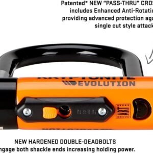 Kryptonite Evolution Mini-7 Bike U-Lock with Cable, Heavy Duty Anti-Theft Bicycle U Lock, 13mm Shackle and 10mm x4ft Length Security Cable with Mounting Bracket and Keys - Image 5