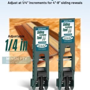 Upgraded Siding Installation Tools for 5/16-Inch, 3/8-Inch, 7/16-Inch Fiber Cement Lap Siding - Gauge With Adjustable Reveals, Polycarbonate Body, 2 Packs - Image 4