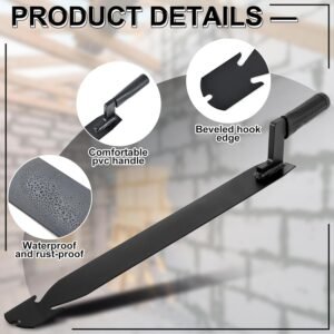 Shingle Slaters Ripper, Steel Roof Ripper Shingle Remover Slate Puller Rip Slate Slating Nail Remover for Slaters Roofers Roofing(Black,23 Inch) - Image 5