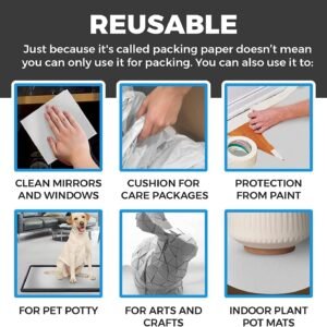 Packing Paper for Moving 50 Sheets Newsprint Paper for Packing Wrapping, Wrapping Paper for Packaging Fragile Glass Chinas, Must Have Packing Supplies for Moving Boxes (12 * 24in) 9 Packing Paper for Moving 50 Sheets Newsprint Paper for Packing Wrapping, Wrapping Paper for Packaging Fragile Glass Chinas, Must Have Packing Supplies for Moving Boxes (12 * 24in) - Image 4