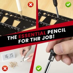 Saker Contour Gauge Profile Tool-Unlimited Connection Precisely Copy Irregular Shape Duplicator (2 Pieces) Deep Hole Pencil- Construction Pencil- DIY Woodworking Combination Pack - Image 5