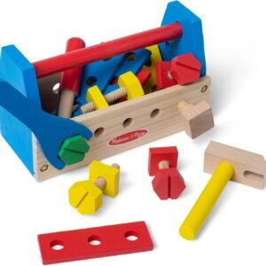 Melissa & Doug Take-Along Tool Kit Wooden Construction Toy (24 pcs) - Image 2