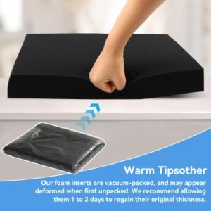 Part Foam Insert - Polyurethane Pluck Pre Cube Sheet Foam with Bottom Use for Boxes Cases Padding Camera, Tool Box，Board Game Box (4pcs, 16x12x2 in) - Image 7