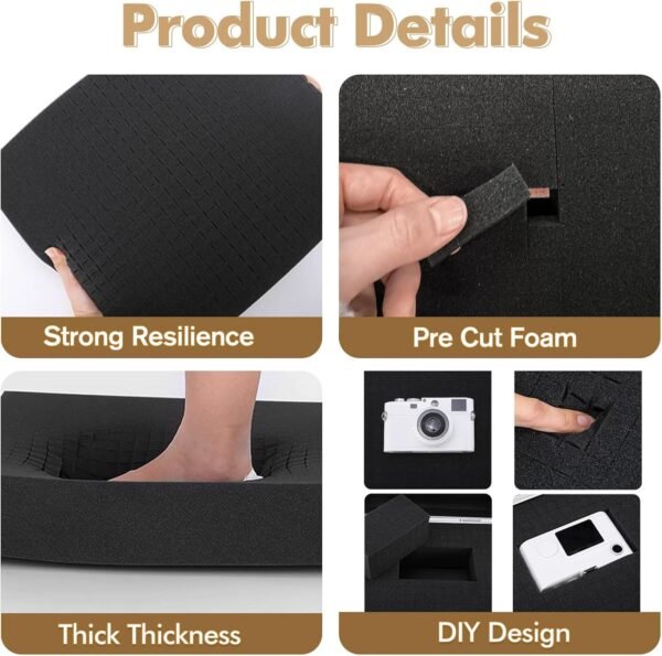 6Pcs Pick and Pluck Foam Large Size Apart Foam Insert Pre-Cubed Pick Padding Polyethylene Sheets for Crafts Toolboxes Storage Drawer 15.74 * 11.82 IN 5 71d8Bqx08zL. AC SL1500