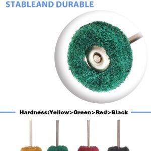 140 PCS Polishing Kit for Dremel, Abrasive Buffing Wheels Polishing Bits for Rotary Tool Accessories with 1/8 Inch Shank, Sanding Kit for Metal, Resin, Wood Watch, Jewelry, Aluminum and Brass with Box - Image 7