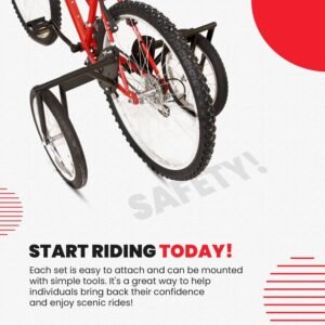 Bike USA Heavy-Duty Adult Training Wheels – Patented Stabilizer Kit for 24"–27" Bicycles, Supports 250+ lbs, Original Full-Size Bike Training Aid, Not for Electric or E-Bikes - Image 7