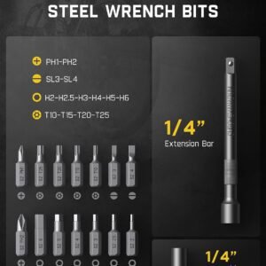 Fanttik WB10 Nova 1/4 Inch Drive Mini Bike Torque Wrench Set, 2-10 Nm/1.47-7.37ft-lb, 14 Bits Dual-Direction Click Adjustable 72-Tooth Torque Wrench Set for Bicycle - Image 5