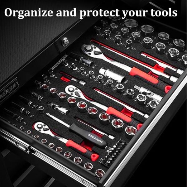 6 Pack Tool Box Foam Inserts for Cases, 22x18x1 Inch Tool Box Liner Polyethylene Tool Foams Sheets, Toolbox Kaizen Organizer and Storage Tool Shadow (6 Pcs Foam, Red & Black) 5 71evfoj1sLL. AC SL1500