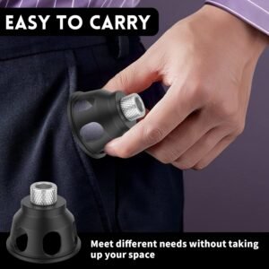 90 Degree Angle Drill Hole Guide Straight Hole Drilling Positioner Drill Bit Jig Self Centering Doweling Jig Aluminum Alloy Vertical Drill Guide with 3-10 mm Drill Bushings for Carpentry Tool - Image 8