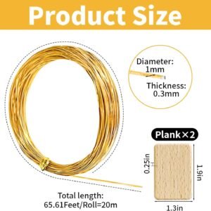 WINUSD Cloisonne Wire 20m Gold & Silver (1x0.3mm) | Jewelry Making Tools Kit with 2 Wire Straightening Boards for DIY Metalwork, Home Decor, Crafting Gifts, Artisan Supplies & Beginners/Professionals 11 WINUSD Cloisonne Wire 20m Gold & Silver (1x0.3mm) | Jewelry Making Tools Kit with 2 Wire Straightening Boards for DIY Metalwork, Home Decor, Crafting Gifts, Artisan Supplies & Beginners/Professionals - Image 3